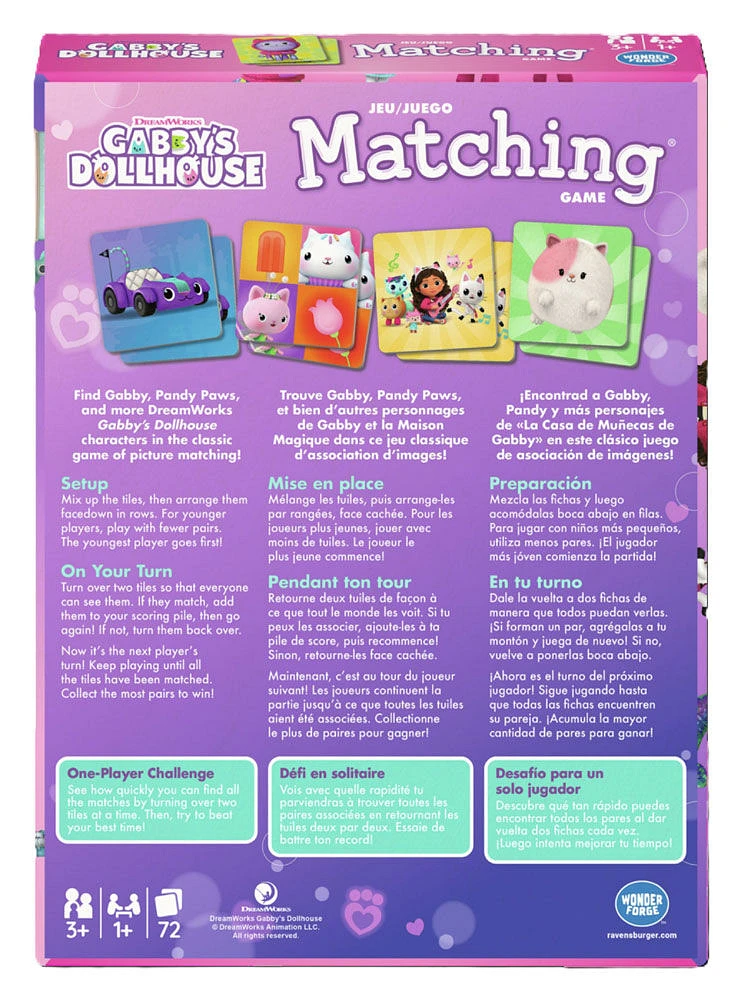 Gabby's Dollhouse Matching Game