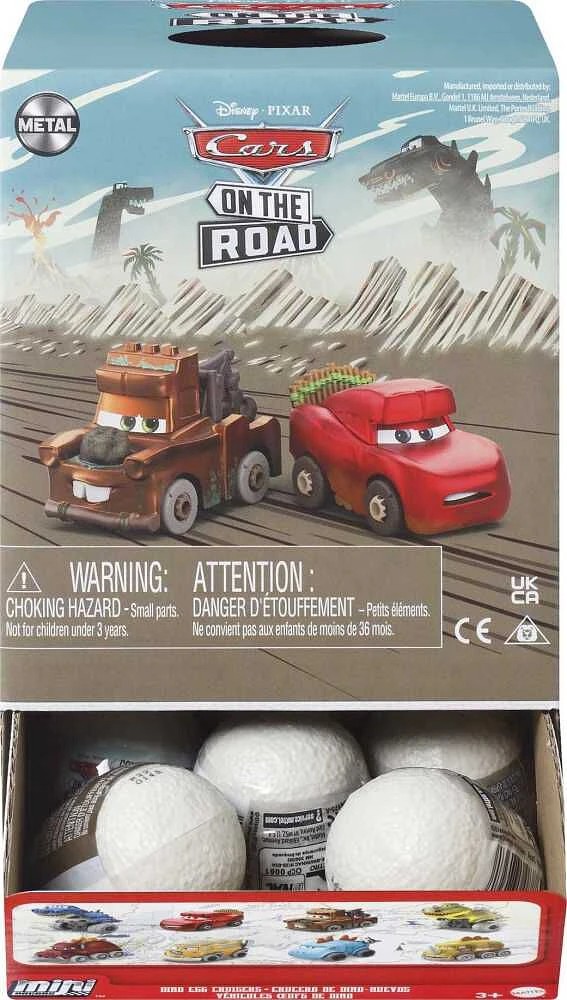 Disney/Pixar Les Bagnoles Cars on the Road Oeufs de Dino