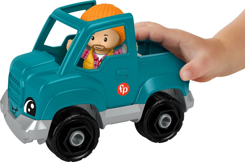 Fisher-Price Little People Pick-Up Truck Toy and Figure Set for Toddlers, 2 Pieces