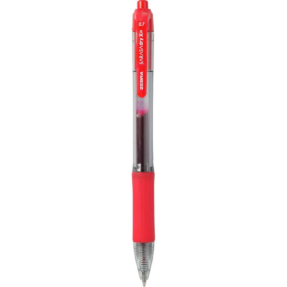 Zebra Sarasa X20 Retractable Gel Pen Ink 2pk