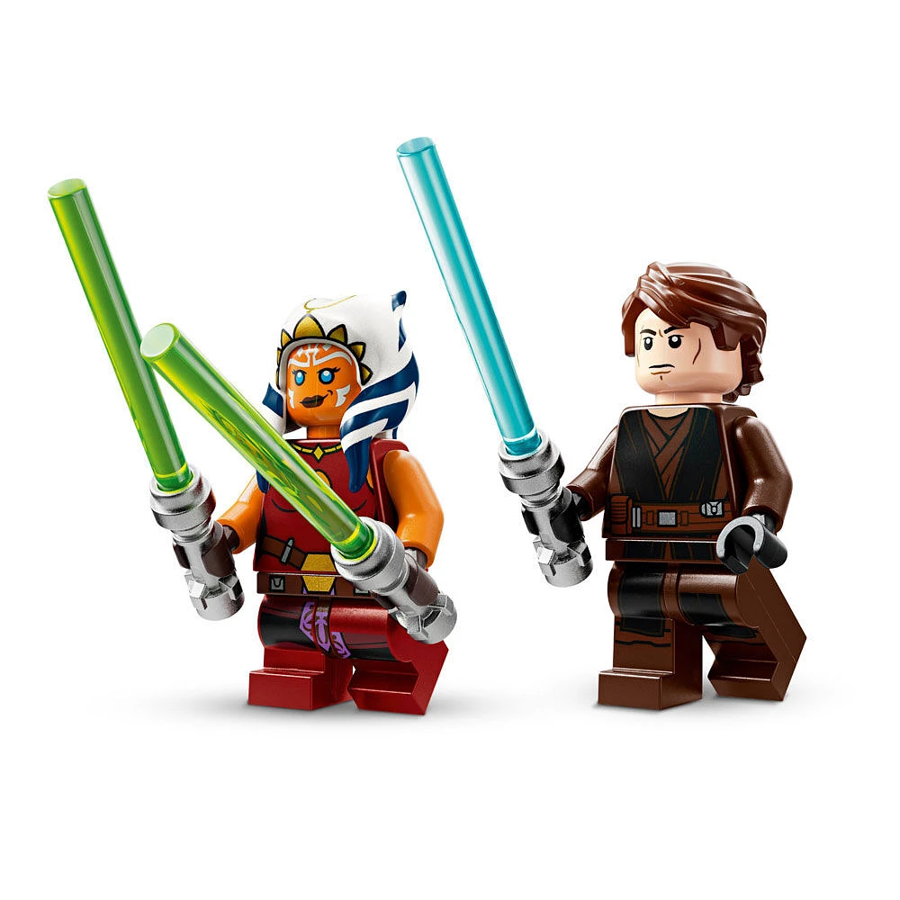 LEGO Star Wars : La Guerre des clones L'Intercepteur Jedi d'Ahsoka, Jouet de chasseur à construire pour les enfants 75401