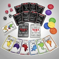 Risk Strike Cards and Dice Game, Quick-Playing Strategy Card Game for 2-5 Players