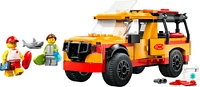 LEGO City Le camion des sauveteurs de la plage, ensemble de jeu avec 2 figurines et un requin 60453