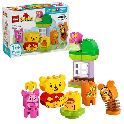 LEGO DUPLO Disney Winnie the Pooh's Birthday Party - Toddler Toy for 1 year Old Boys and Girls - 10457