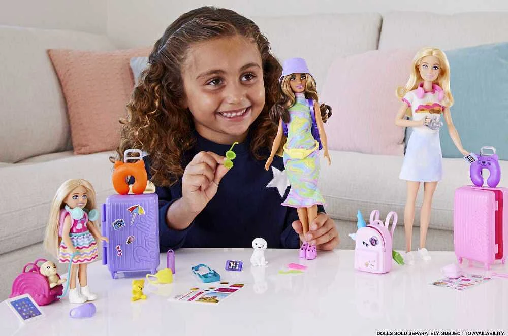 Barbie Chelsea en Voyage-Coffret avec chiot et accessoires