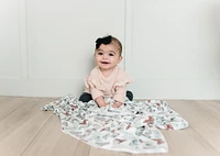 Copper Pearl Dot Swaddle
