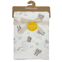 30"X40" Simmons Muslin Blanket Safari