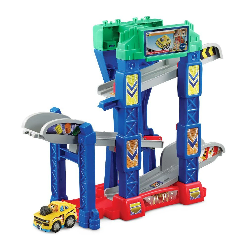 VTech Tut Tut Bolides 4-in-1 Zig-Zag Raceway - French Edition