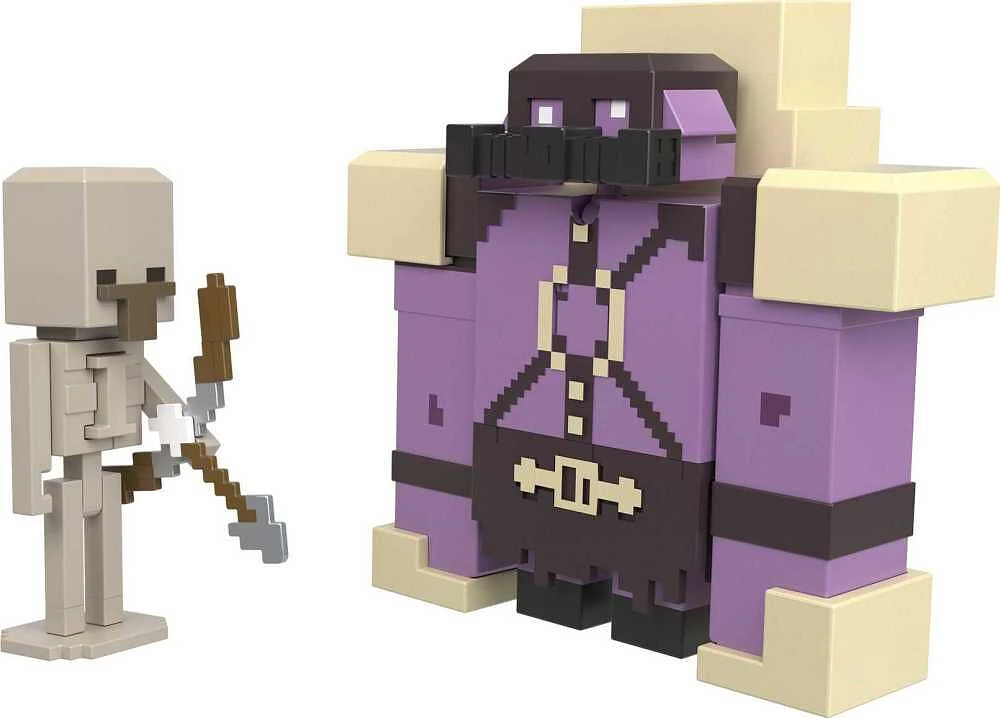 Minecraft Legends Pigmadillo vs Skeleton Figures