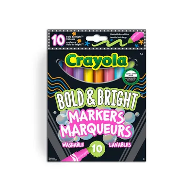 Crayola 10ct Kids Fine Line Markers Classic Colors