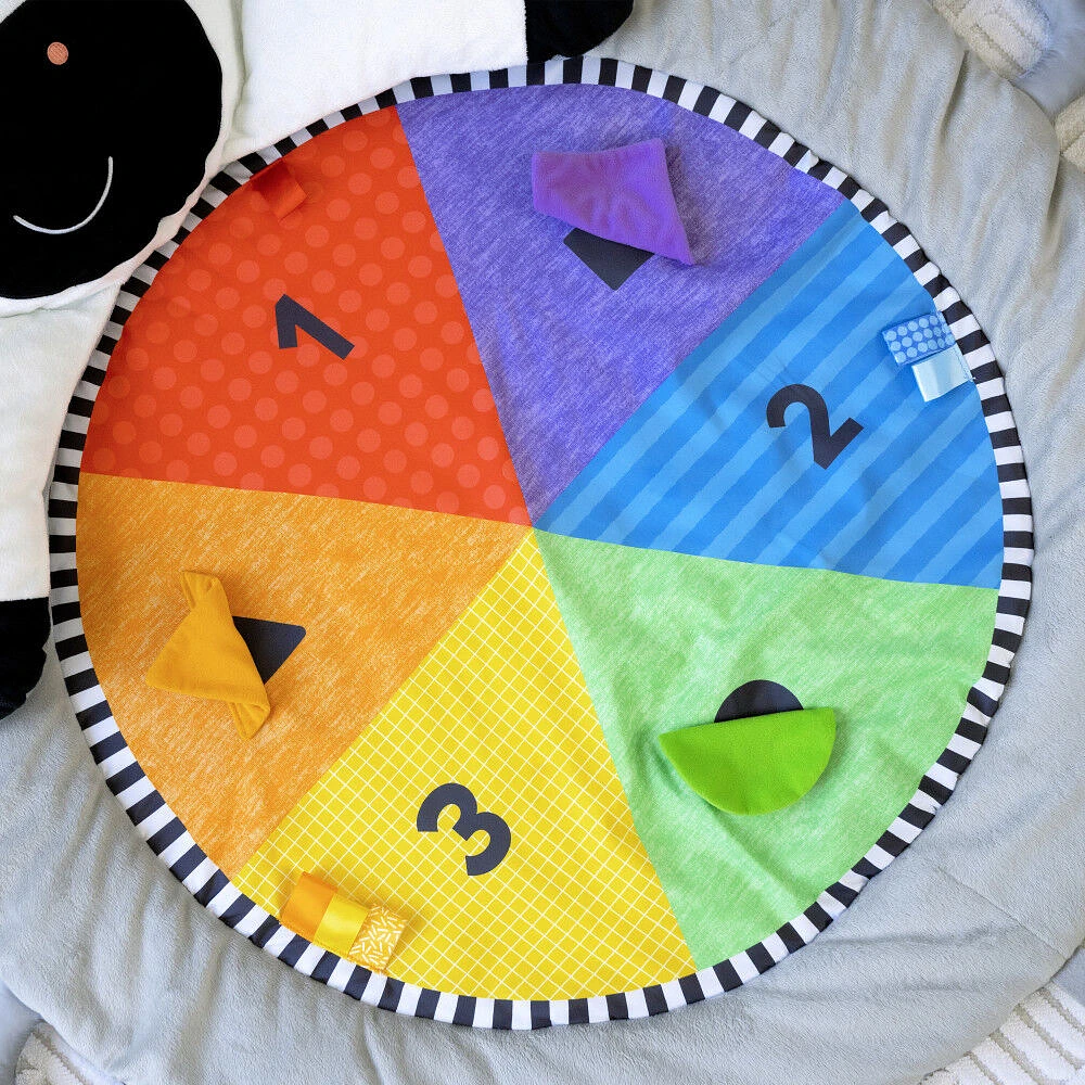 Tapis d'éveil Zen's Activity Milestones Plush Gym de Baby Einstein