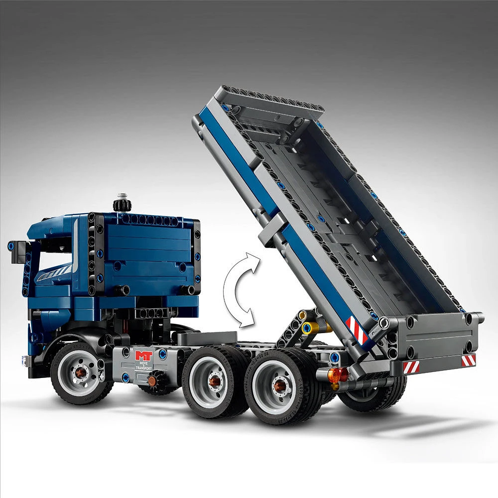 LEGO Technic Le camion à benne basculante, Ensemble de jouet pour enfants, Véhicule de construction bleu 42203