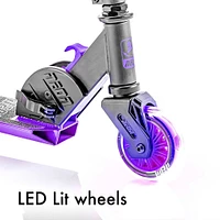 Neon Vector Kids Folding Scooter Purple