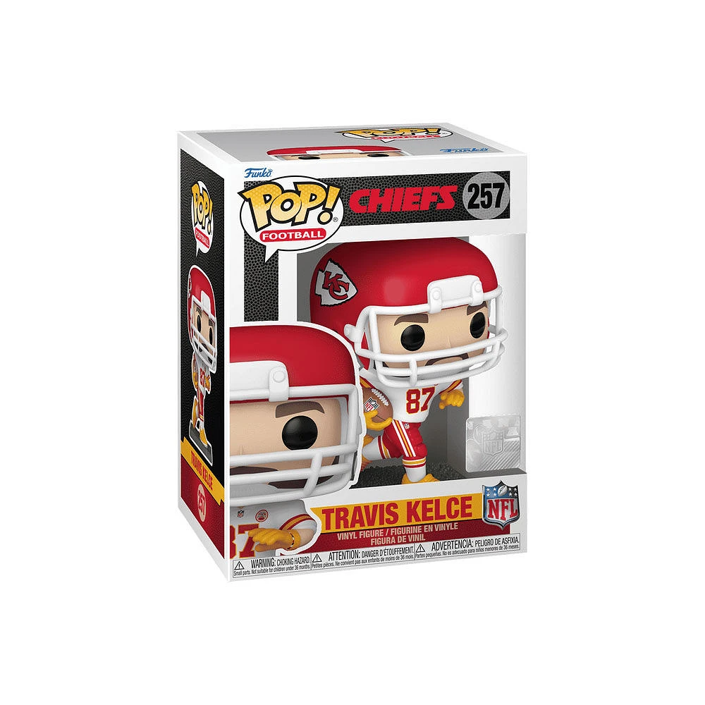 Pop! NFL: Kansas City Chiefs - Travis Kelce (Chiefs uniforme visiteuse) figurine en vinyle