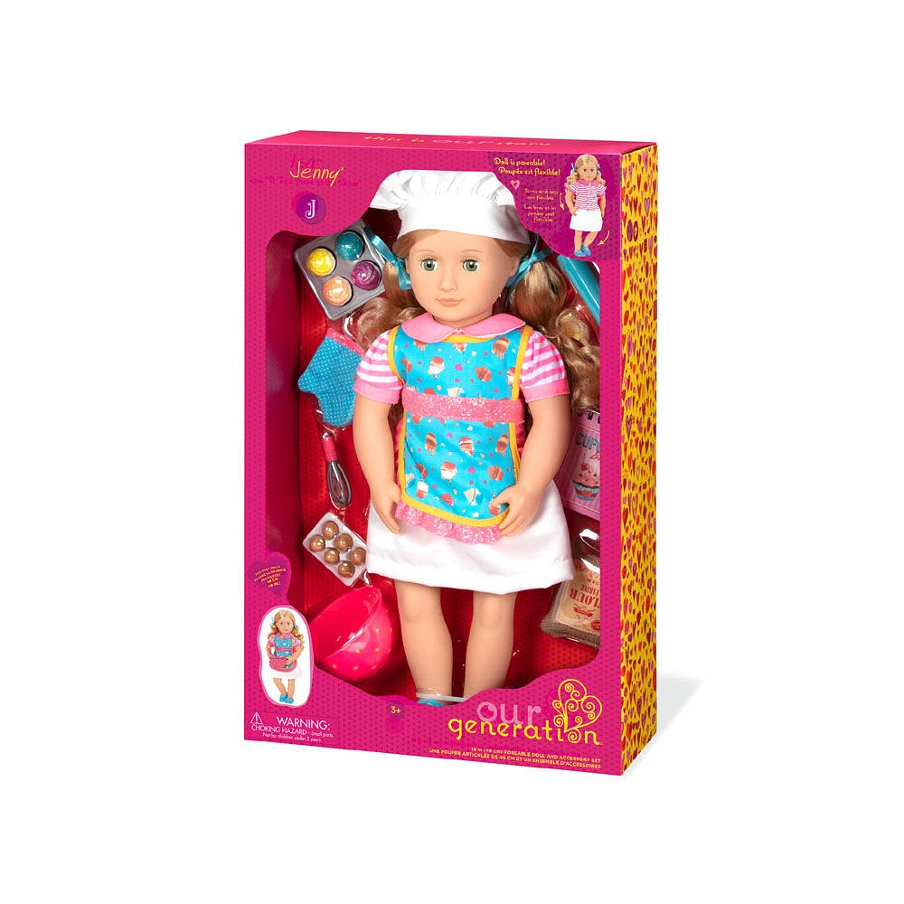 Our Generation, Jenny, 18-inch Posable Baker Doll