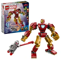 LEGO Marvel Le robot d'Iron Man contre Ultron, Jouet de figurines de superhéros à construire 76307