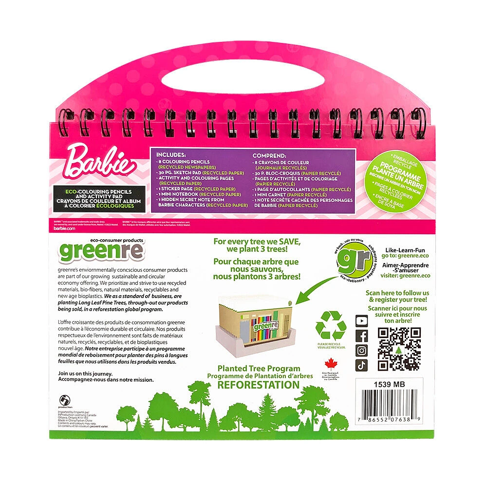 Eco Barbie Travel Colouring Activity
