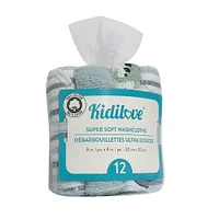 Blue 12 Pack Washcloths