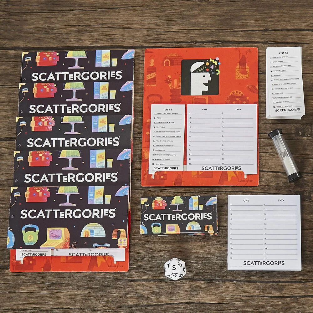 Classic Scattergories Game, Party Board Game for 2+ Players