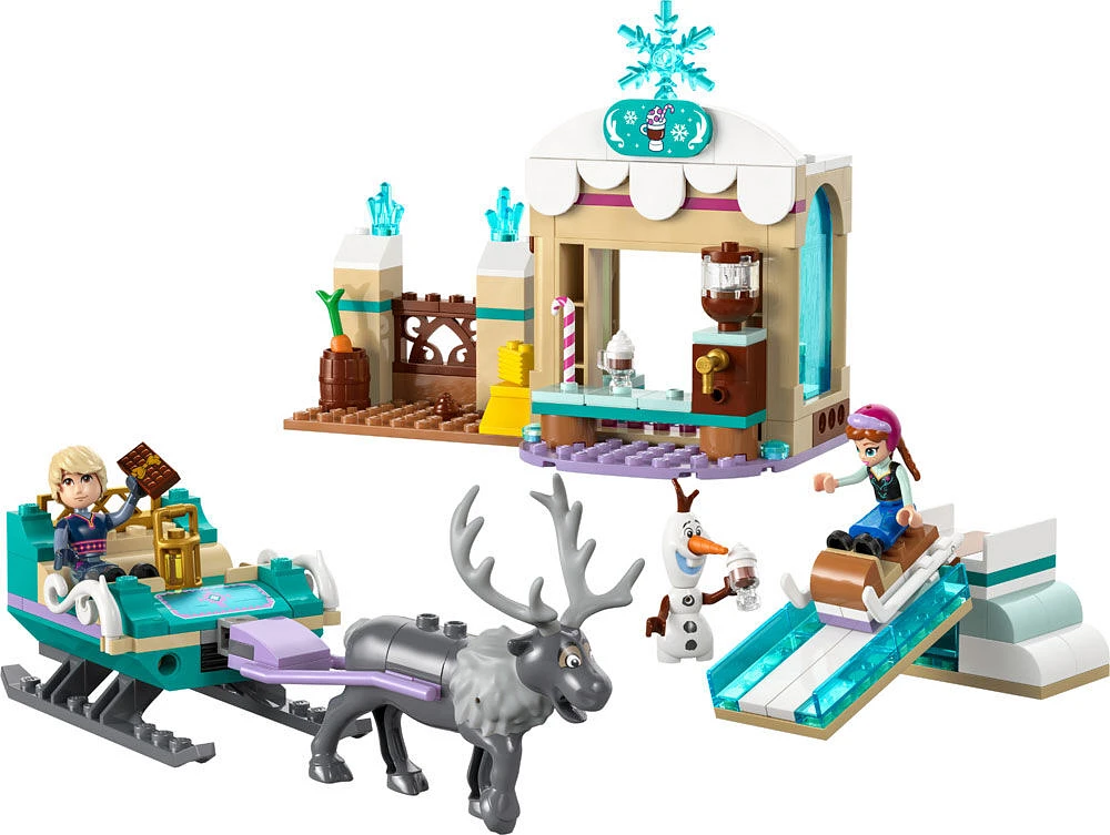 LEGO Disney La Reine des neiges L'aventure en traîneau d'Anna, Jouet de modèle réduit à construire pour les amateurs de fantaisie 43256