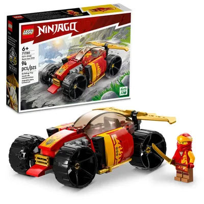 LEGO NINJAGO Kai's Ninja Race Car EVO 71780 Building Toy Set (94 Pieces)