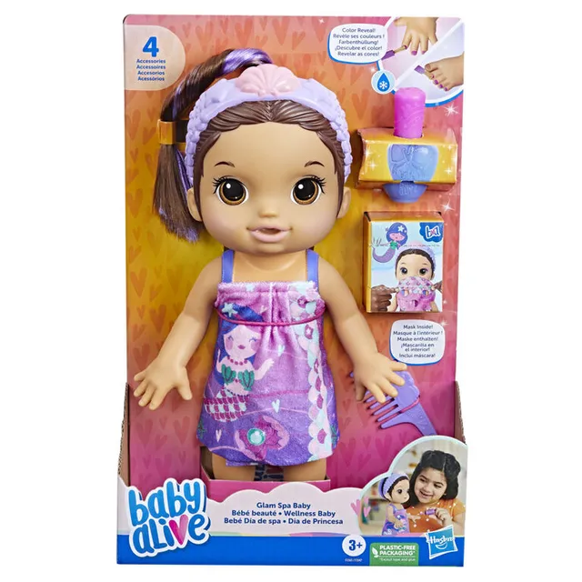 Buy Baby Alive Glam Spa Baby Doll, Unicorn, Makeup, & Color Mani-Pedi
