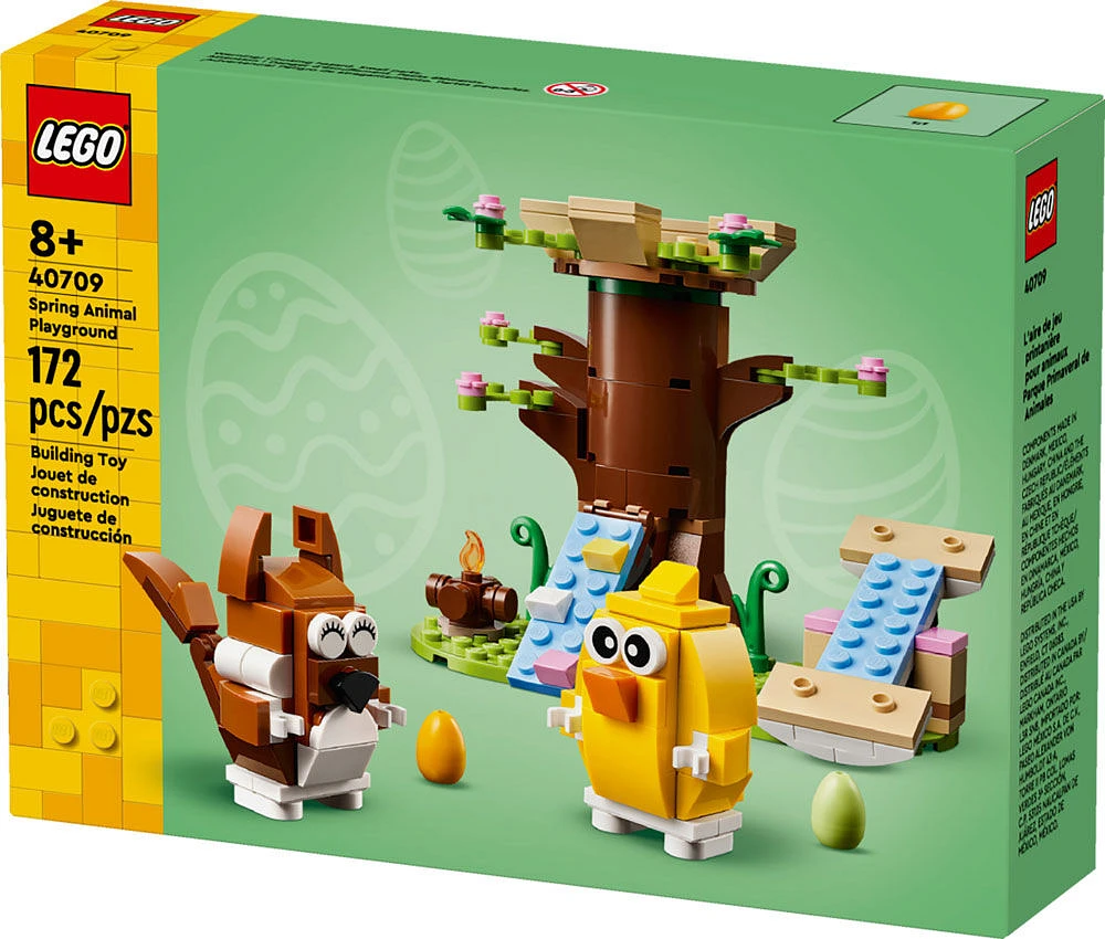 LEGO Spring Animal Playground Pretend Play Set - with Squirrel and Bird Figure for Boys and Girls - 40709