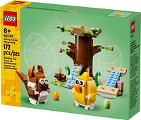 LEGO L'aire de jeu printanière pour animaux Ensemble de jeu avec oiseau et écureuil 40709