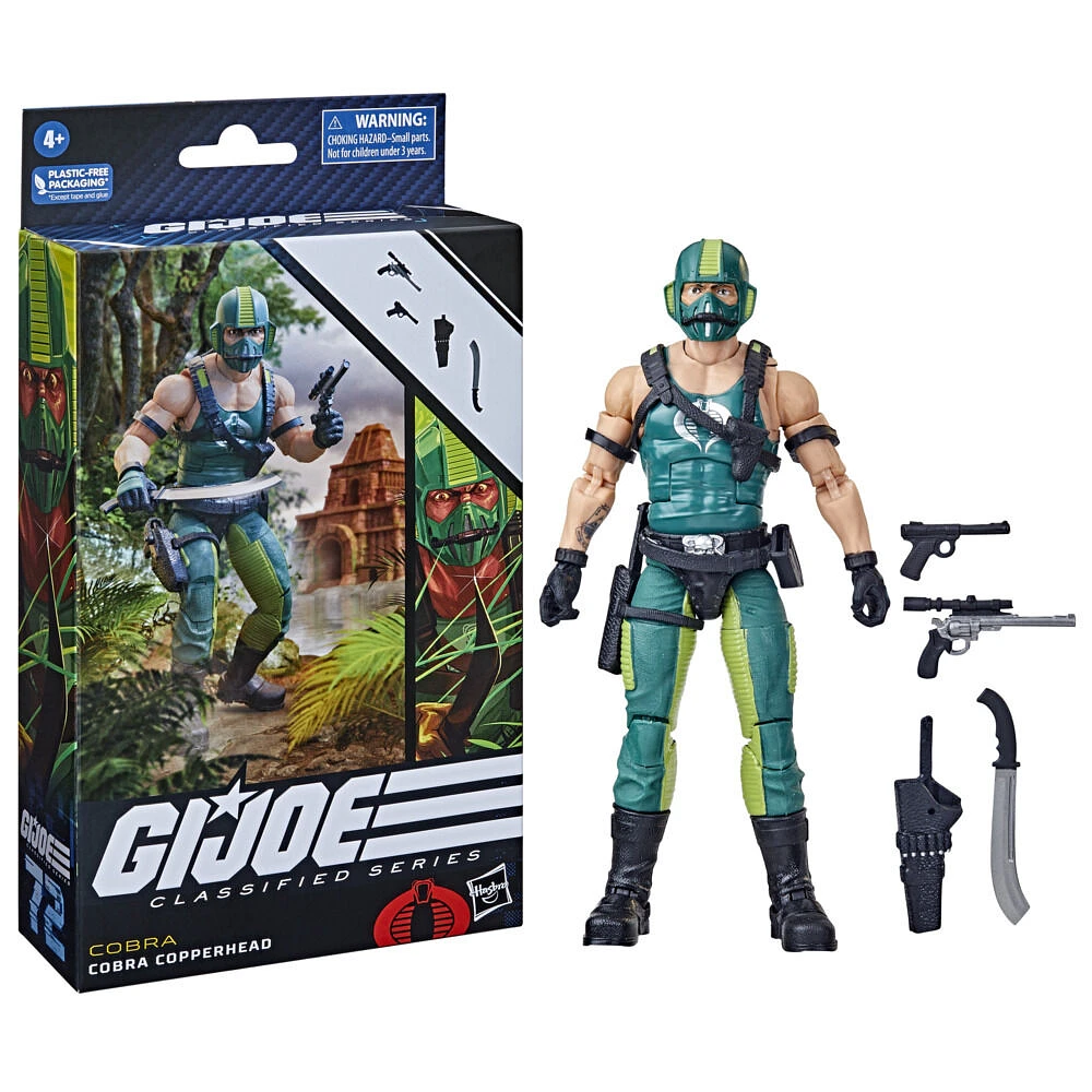 G.I. Joe Classified Series Cobra Copperhead, Collectible G.I. Joe Action Figures, 72, 6 Inch Action Figures For Boys and Girls