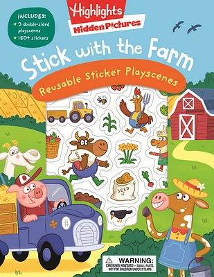 Stick with the Farm Hidden Pictures Reusable Sticker Playscenes - Édition anglaise