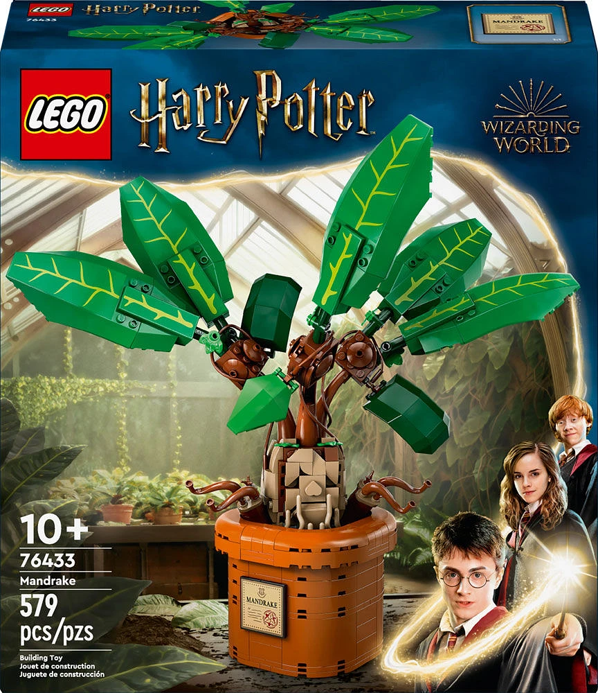 LEGO Harry Potter La mandragore Jouet de plante, cadeau magique 76433