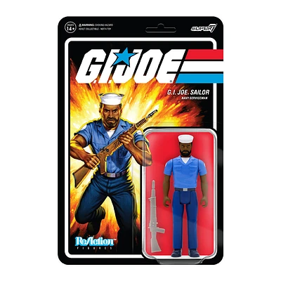 GI Joe ReAction Figures Wave 2 - Barbe Blueshirt (Marron)