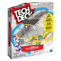 Tech Deck DIY Concrete Reusable Modeling Playset with Exclusive Enjoi Fingerboard, Rail, Molds, Skatepark Kit