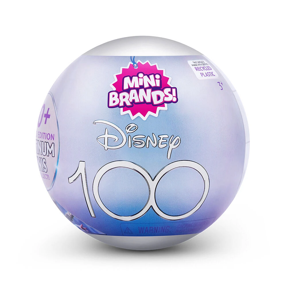 Capsule de 100 Mini Brands Disney, édition Platine limitée par ZURU