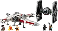 LEGO Star Wars TIE Fighter & X-Wing Mash-up Building Toy, Star Wars Gift for Kids with 2 Starfighters, 75393