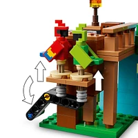 LEGO Minecraft Les maisons-perroquets, Jouet de jeu vidéo, avec figurine de squelette 21282