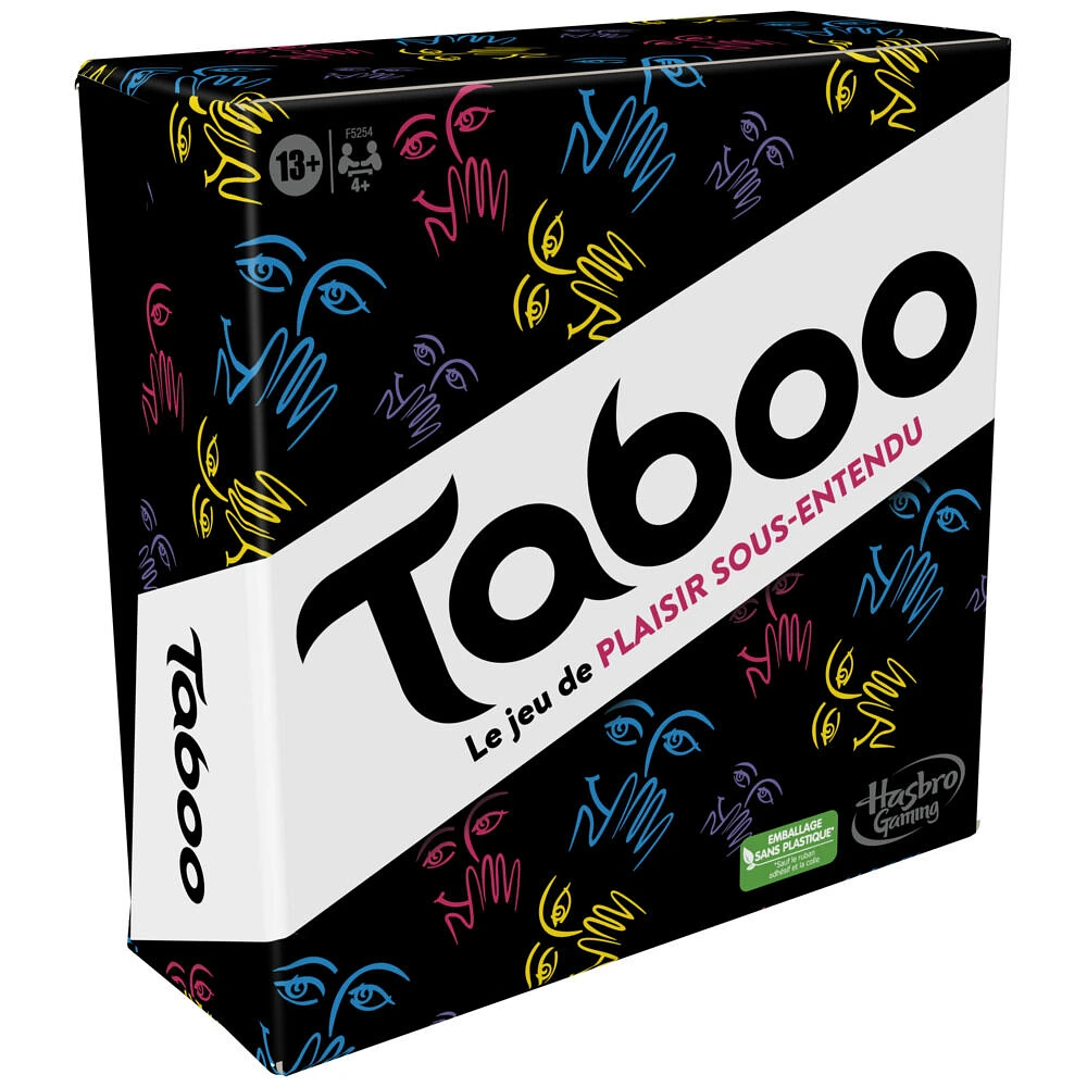 Jeu Taboo classique, jeu de mots à deviner, jeu de groupe pour ados et adultes, jeu de société pour 4 joueurs et plus - Édition française