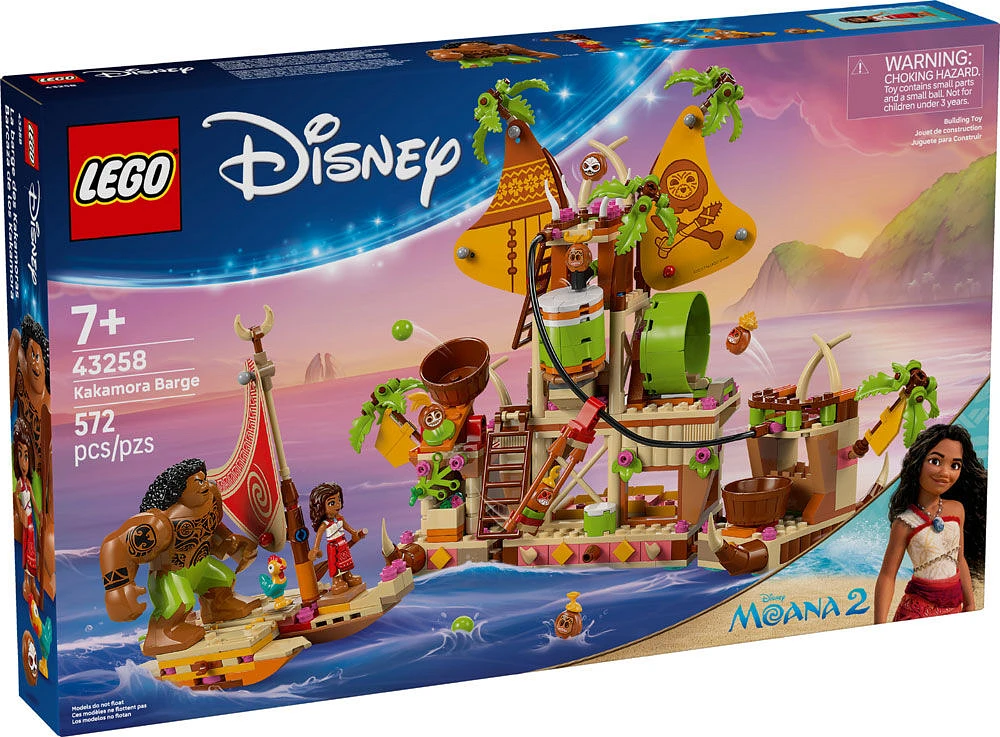 LEGO Disney Moana 2 Kakamora Barge Kids Toy - Pretend Play Building Set for Girls & Boys 7+ - 43258