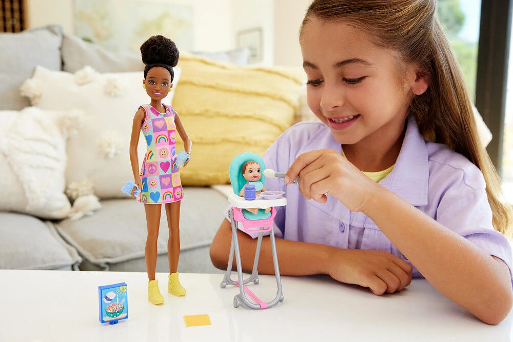 Barbie Skipper Babysitters Inc. Coffret Poupée, bébé et access.