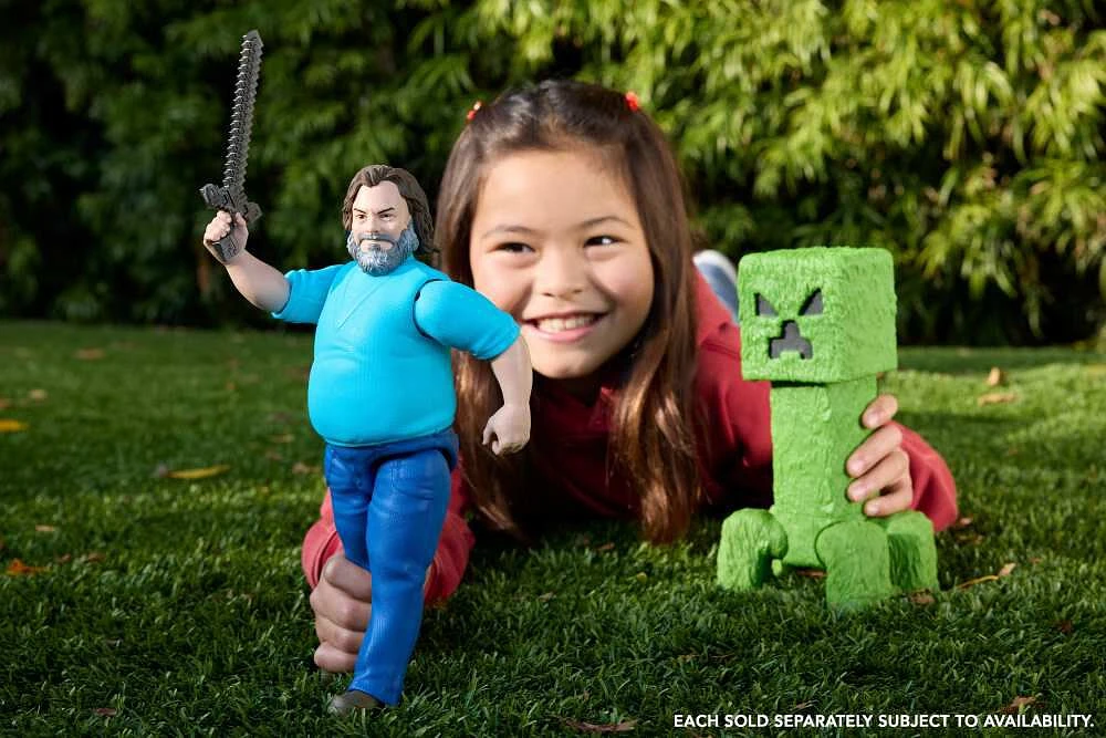 Minecraft Creeper Large-Scale Action Figure, 12-inch Character Collectible Inspired by the Movie