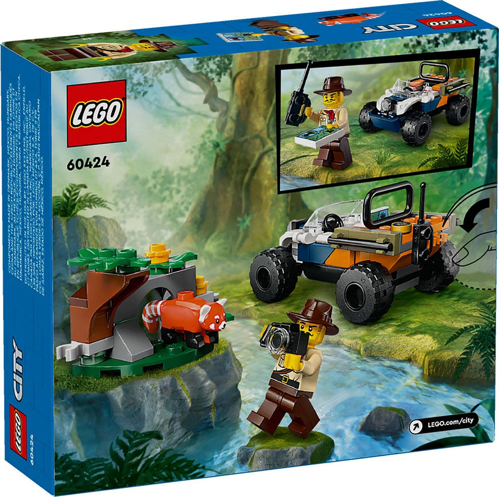 LEGO City Jungle Explorer ATV Red Panda Mission Car Toy, 60424