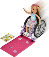 Barbie- Chelsea- Poupée et fauteuil roulant