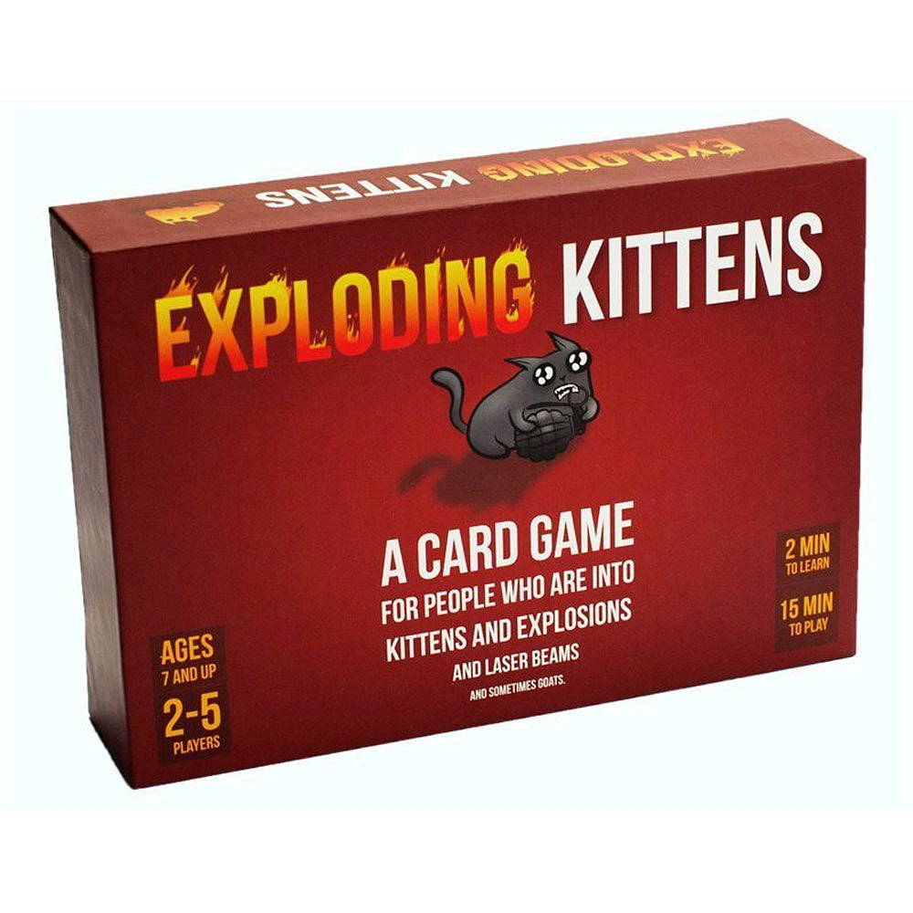 Exploding Kittens Original Edition Board Game - English Edition