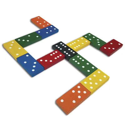 Ideal Games - Classic Wooden Dominoes - R Exclusive