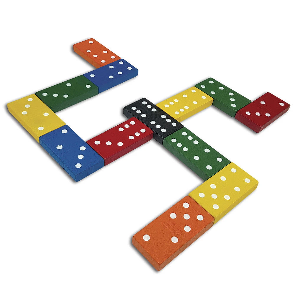 Ideal Games - Jeu classique de dominos en bois - Notre exclusivité