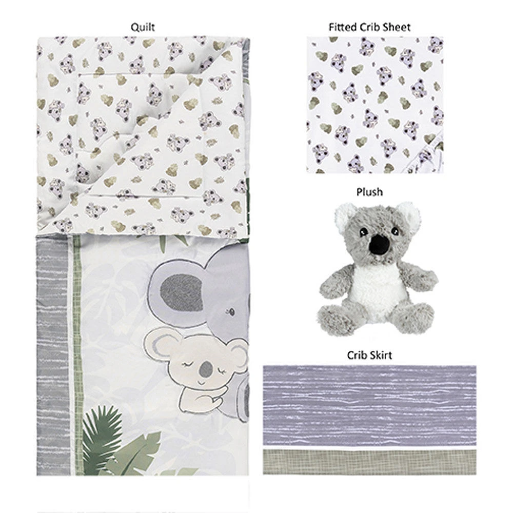Sammy & Lou 4 Piece Crib Bedding Set - Koala Love