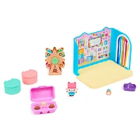 Gabby's Dollhouse, Salle Baby Box Craft-a-riffic avec figurine chat Bébé Boîte, accessoires, meubles et boîtes surprises