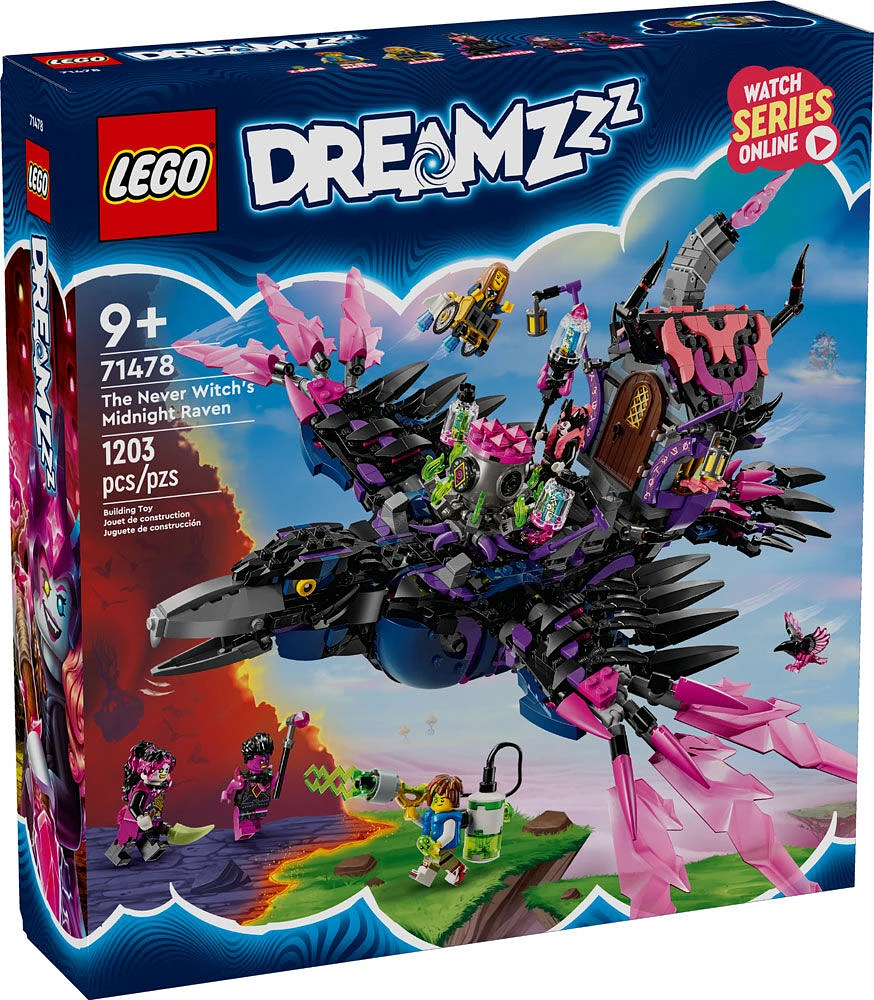 Jouet LEGO DREAMZzz Le corbeau de nuit de la Sorcière des cauchemars 71478