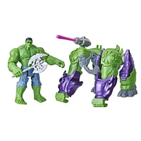 Marvel Mech Strike Mechasaurs, figurine Hulk de 11 cm avec Mechasaur Gamma Smasher, jouet de super-héros