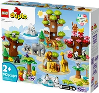 LEGO DUPLO Les animaux sauvages du monde 10975 Ensemble de construction (142 pièces)